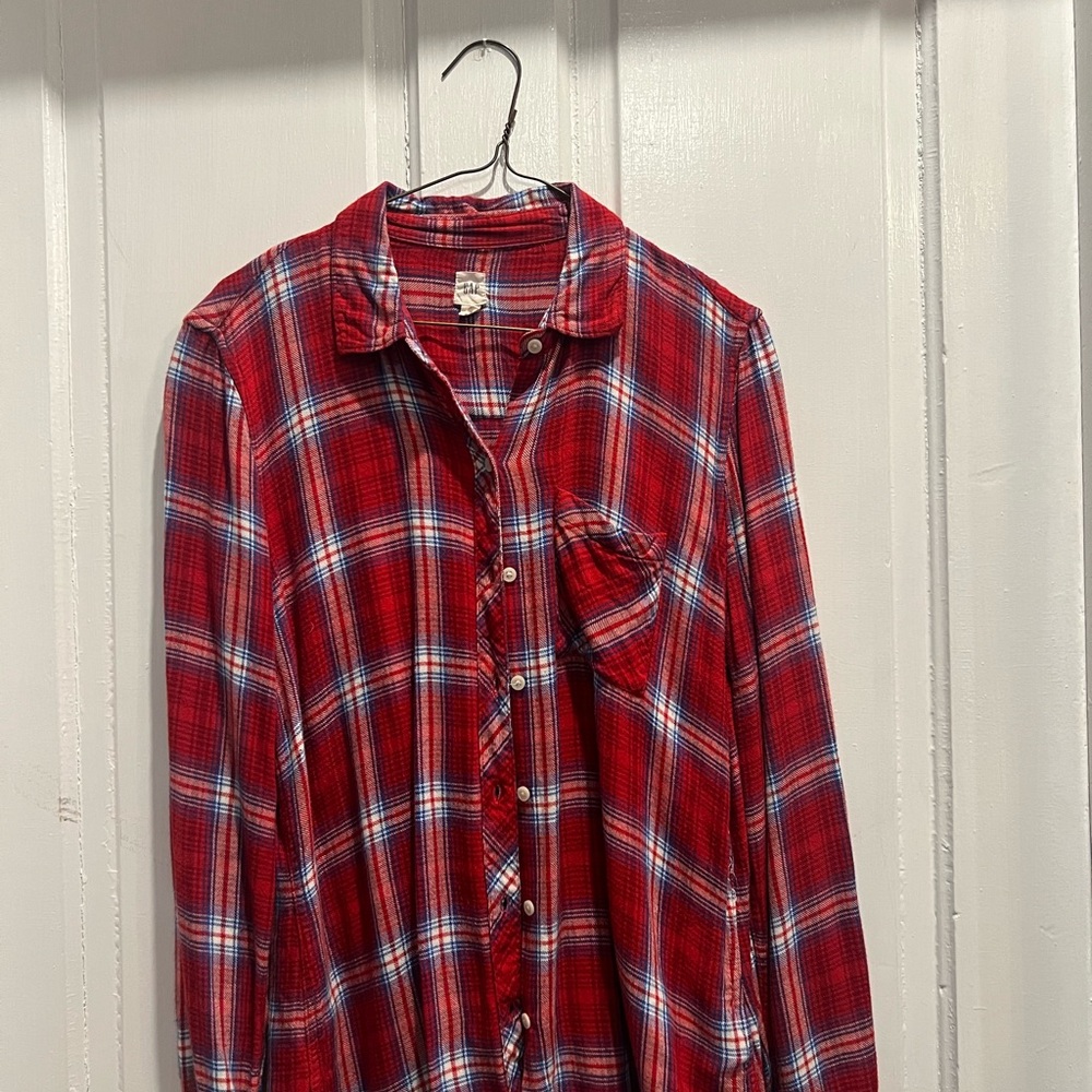 Super Soft Red Plaid Shirt